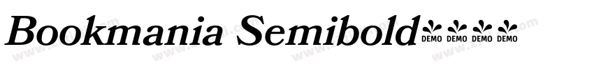 Bookmania Semibold字体转换